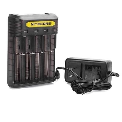 Nitecore New Q4 Charger - Black/Clear/Pink/Yellow