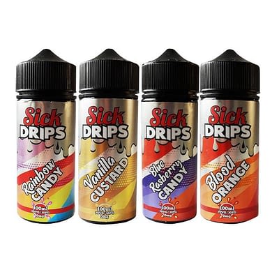 Sick Drips 100ml E-liquid Range Vapeaholix Vape Shop Guildford UK